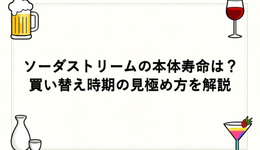 ソーダストリームの本体寿命は？買い替え時期の見極め方を解説